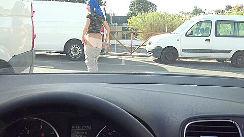 Algerian Prostitute With A Client In Her Car In A Suburb Of Marseille